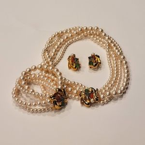Richelieu Colorful Pearl and Gem Set